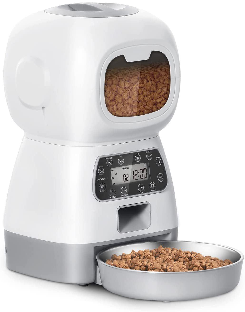 Smartpaws Remote-Controlled Pet Feeder: Automatic Food Dispenser