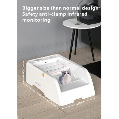 Smart Self-Cleaning Litter Box - Wide Opening Design