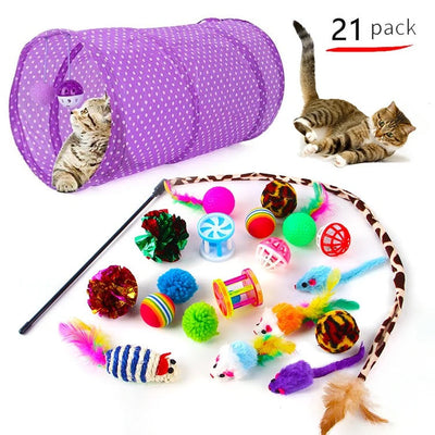 Complete Cat Toy Bundle - 21 Interactive Toys for Hours of Fun