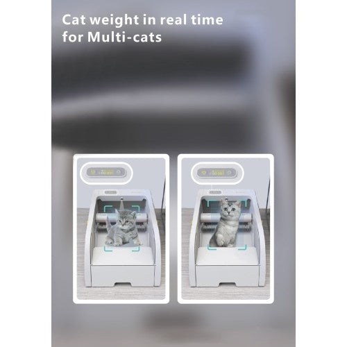 Smart Self-Cleaning Litter Box - Wide Opening Design