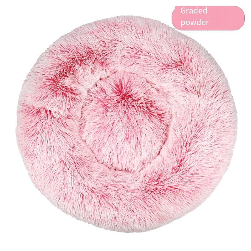 Doghouse Cathouse Plush round Pet Bed Dog Bed Winter Dog Mat Pet Bed Pet Supplies