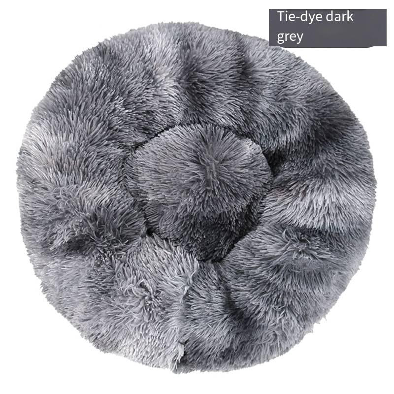 Doghouse Cathouse Plush round Pet Bed Dog Bed Winter Dog Mat Pet Bed Pet Supplies