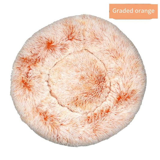 Doghouse Cathouse Plush round Pet Bed Dog Bed Winter Dog Mat Pet Bed Pet Supplies