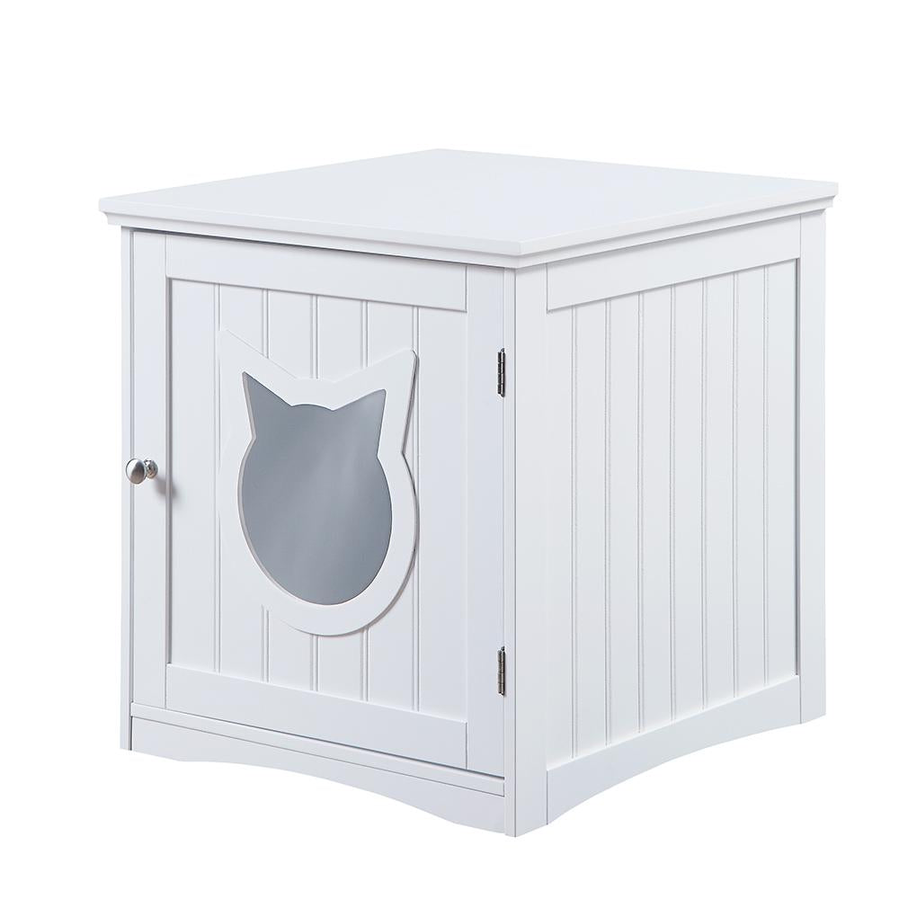 Multi-Function Cat House Nightstand - Hide Litter Box in Style