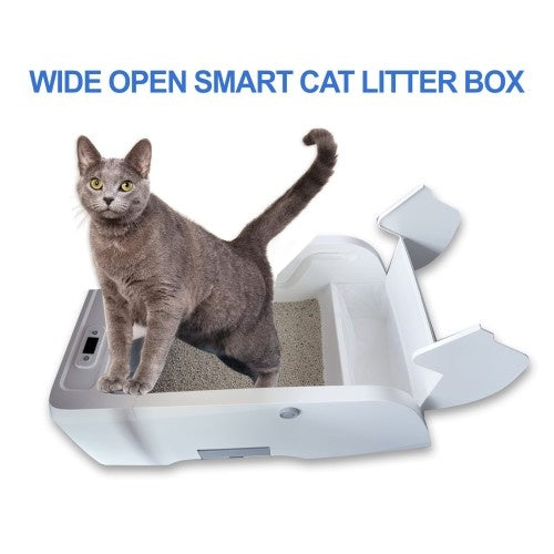 Smart Self-Cleaning Litter Box - Wide Opening Design
