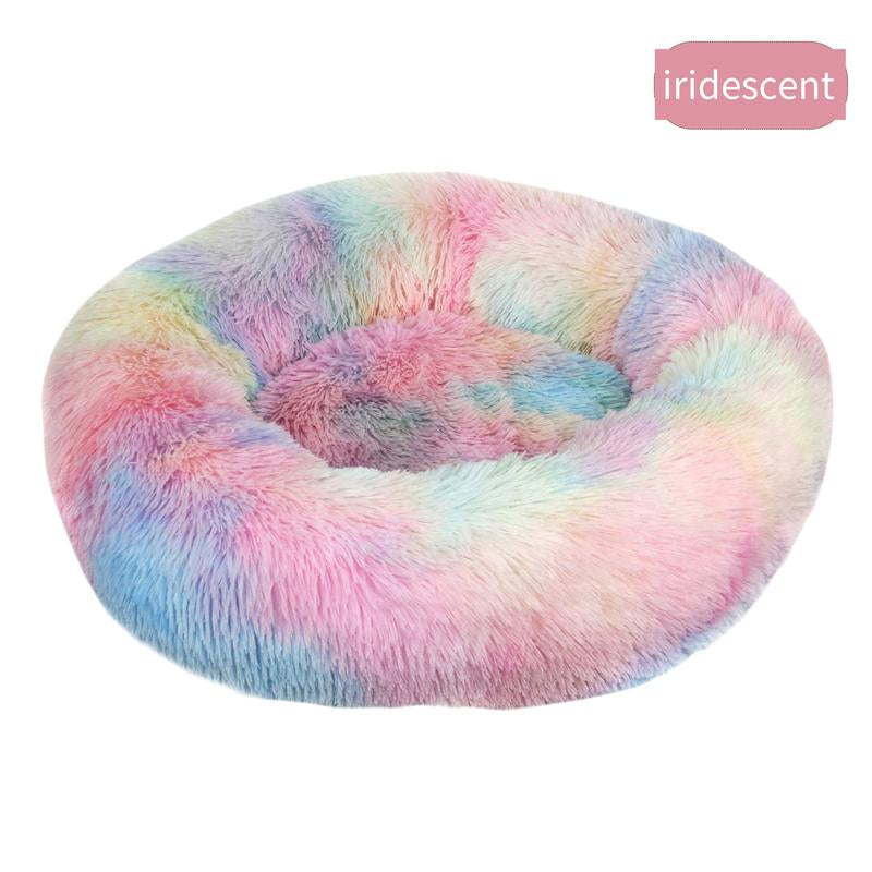Doghouse Cathouse Plush round Pet Bed Dog Bed Winter Dog Mat Pet Bed Pet Supplies