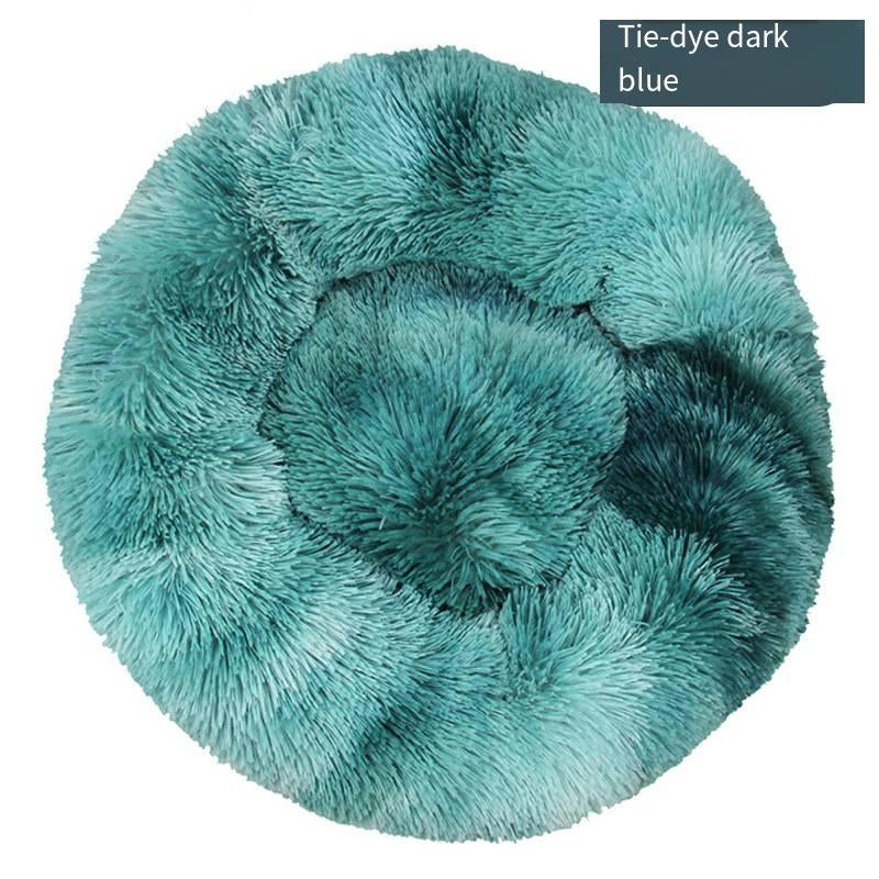 Doghouse Cathouse Plush round Pet Bed Dog Bed Winter Dog Mat Pet Bed Pet Supplies