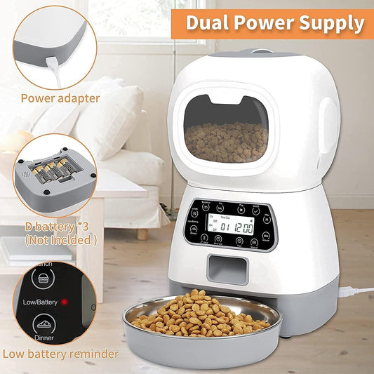 Smartpaws Remote-Controlled Pet Feeder: Automatic Food Dispenser